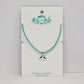 Silver Whale Tale Suede Choker Necklace - Variety of Colours