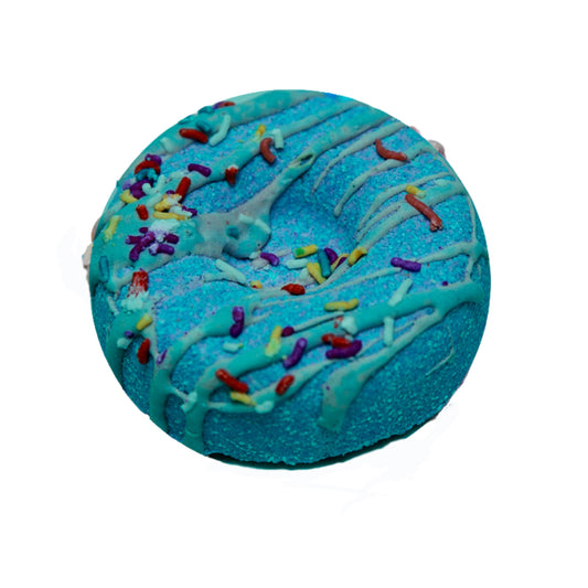 Lemongrass Doughnut Bath Bomb - Blue