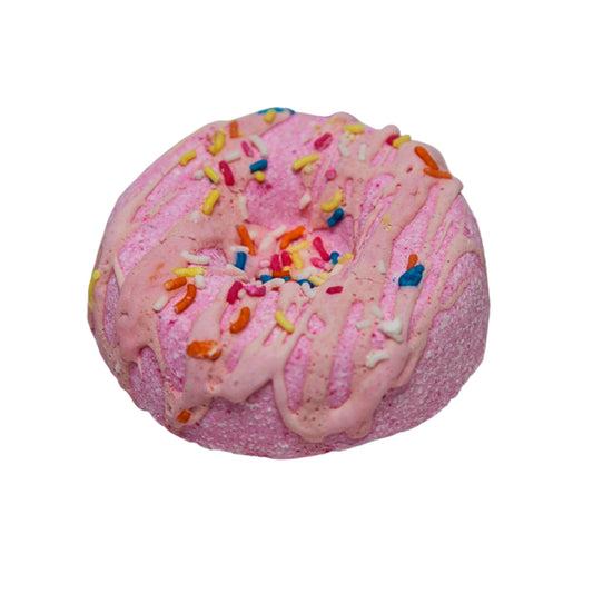 Lemongrass Doughnut Bath Bomb - Pink