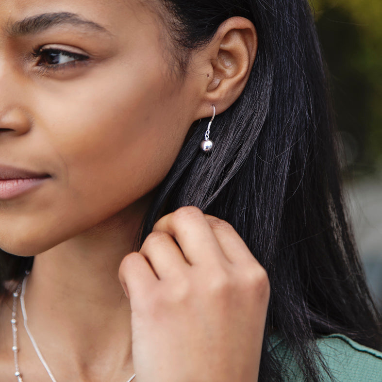 Sterling Silver Bauble Earrings