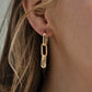 Gold-Plated Sterling Silver Paperclip Earrings