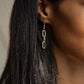 Paperclip Link Earrings - Gold
