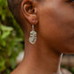 Silver Solid Face Earrings