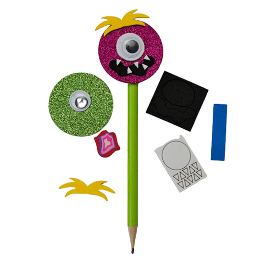 Make Your Own Pencil Topper - Pink Monster
