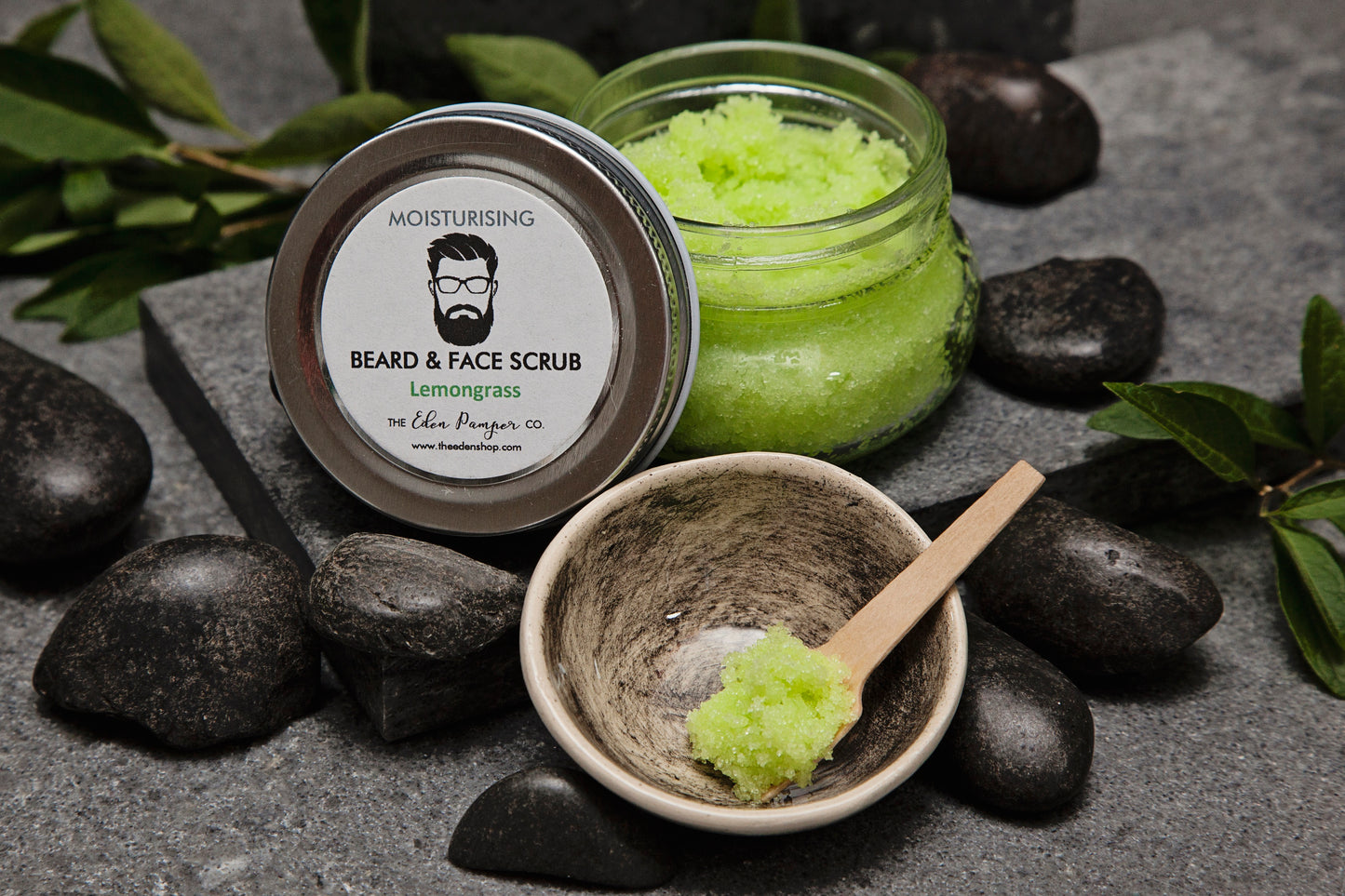 Men's Face & Beard Lemongrass Scrub