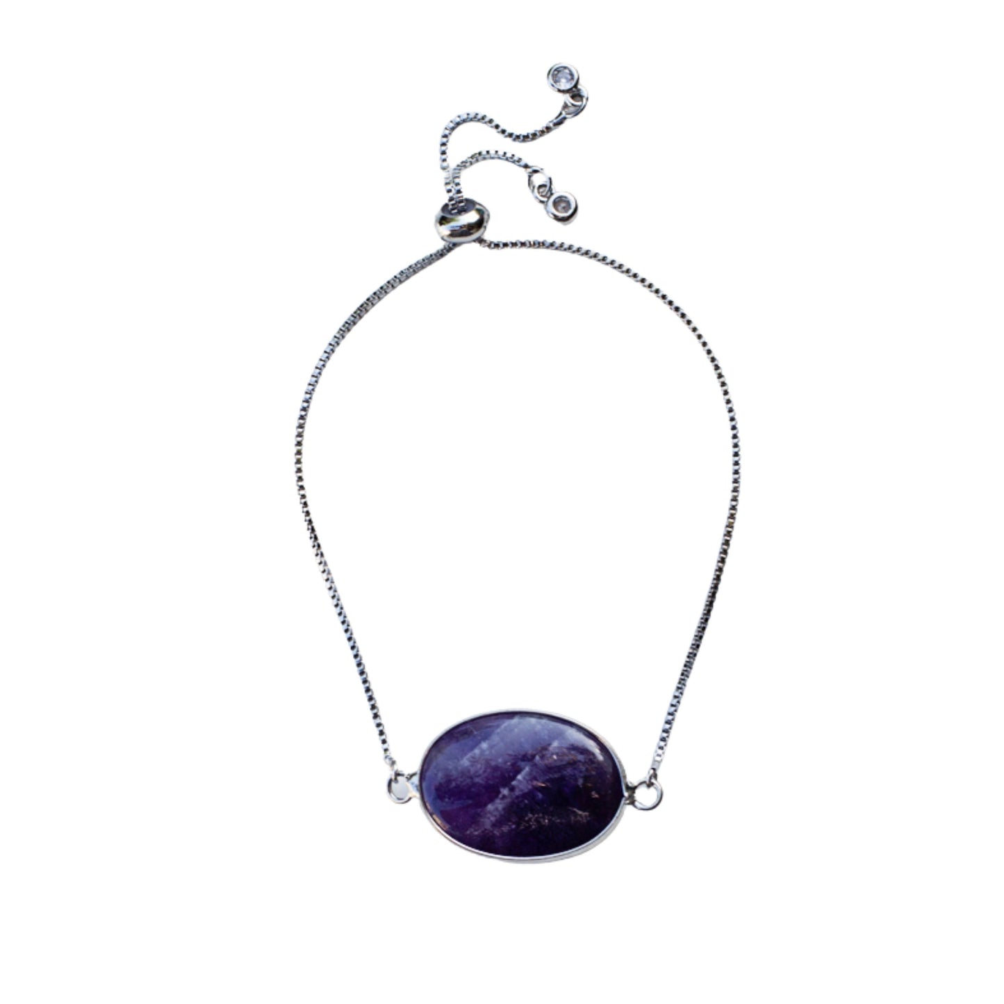 Amethyst Stone Adjustable Bracelet