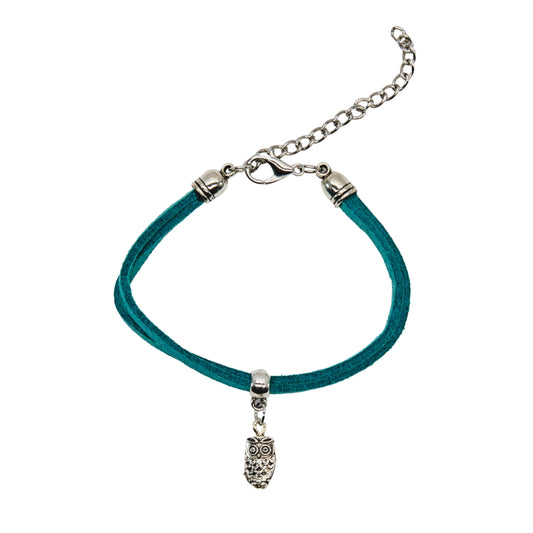 Owl Suede Bracelet - Variety of Colours