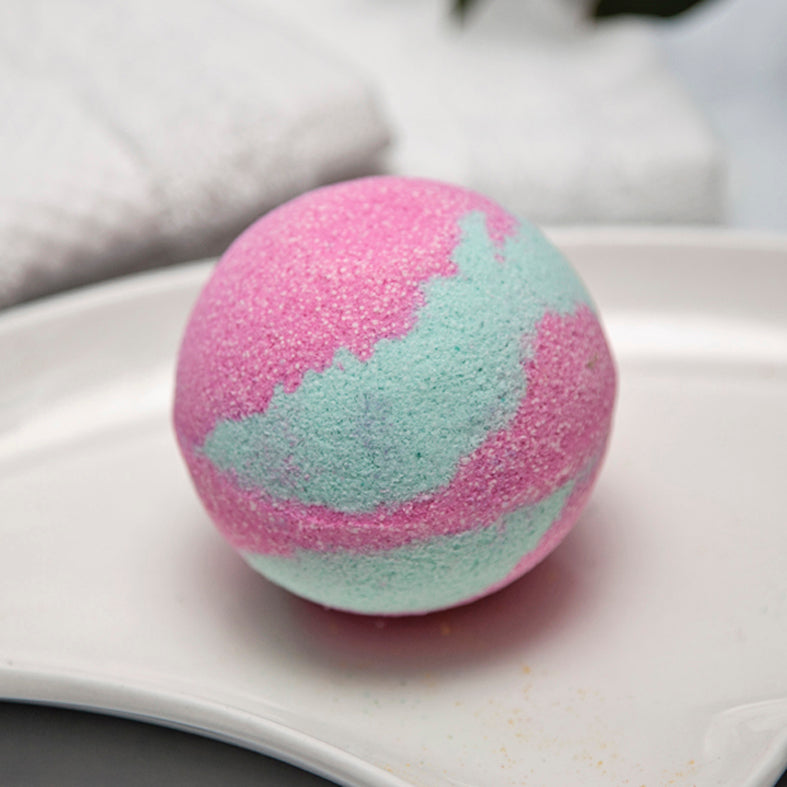 Large Pink Aqua Bath Bomb - Lemongrass