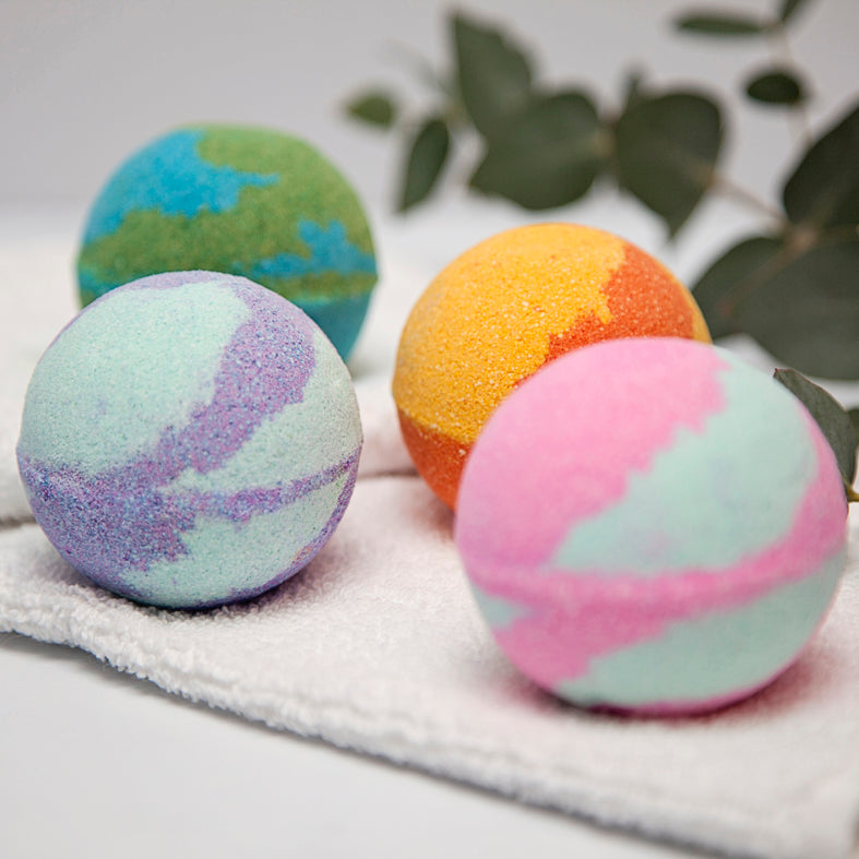 Large Pink Aqua Bath Bomb - Lemongrass