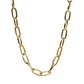 Paperclip Large Link Necklace - Gold