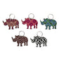 Shwe Shwe Print Rhino Keyrings