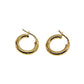 Gold-Plated Sterling Silver Tube Hoop Earrings - Small
