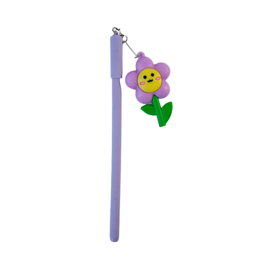 Pastel Purple Flower Figure Pen