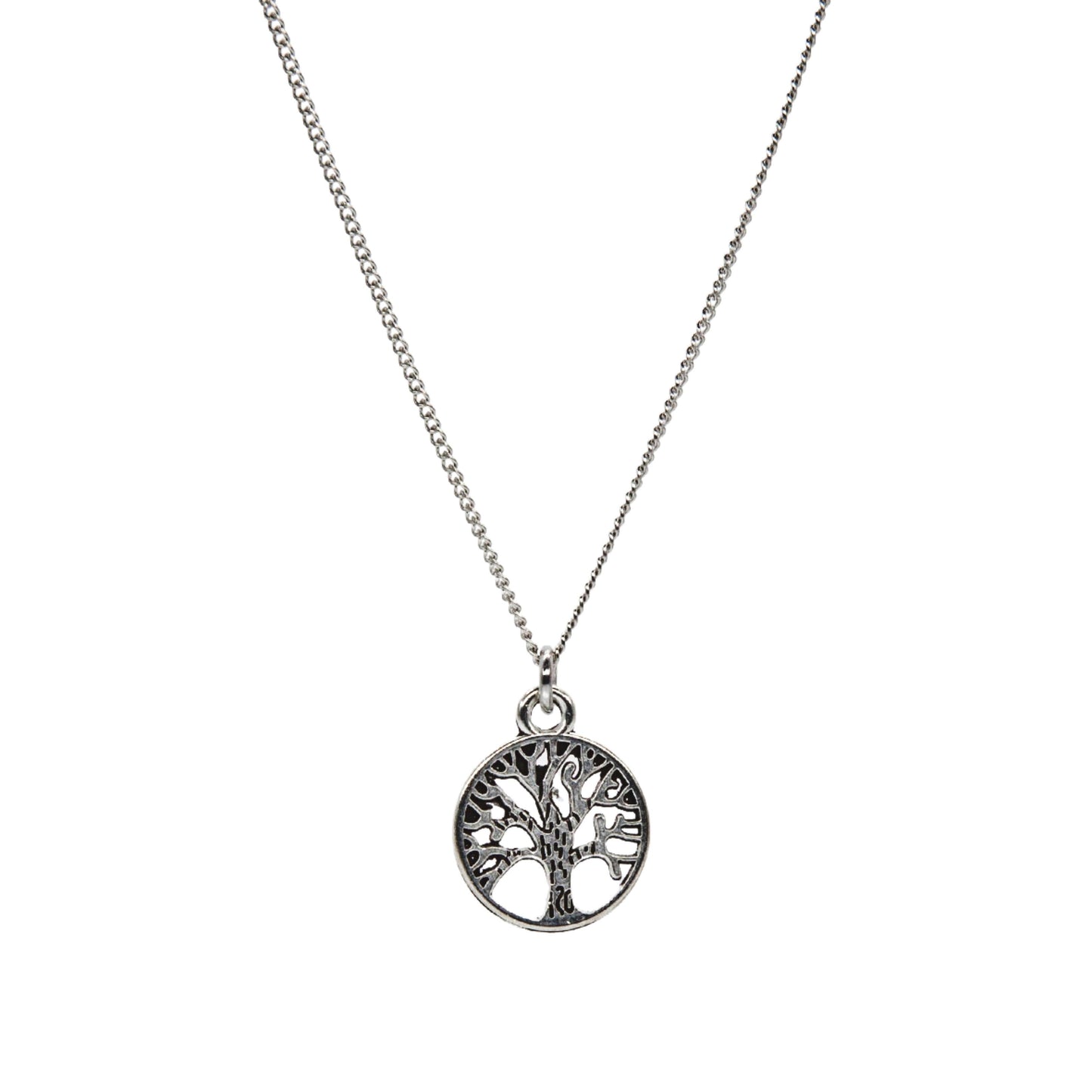 Silver Tree of Life  Necklace - Adjustable Length