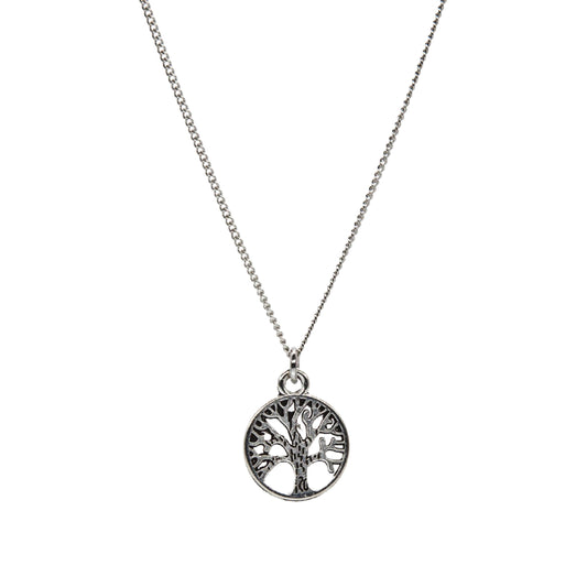 Silver Tree of Life  Necklace - Adjustable Length