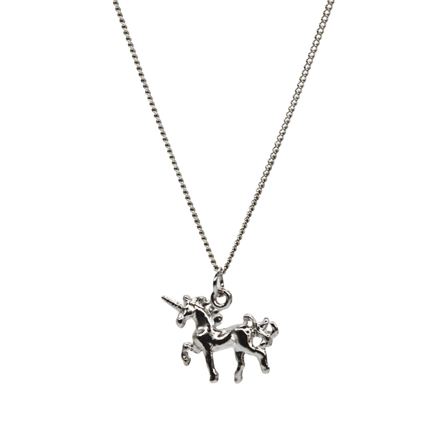Silver Unicorn Necklace - Adjustable Length