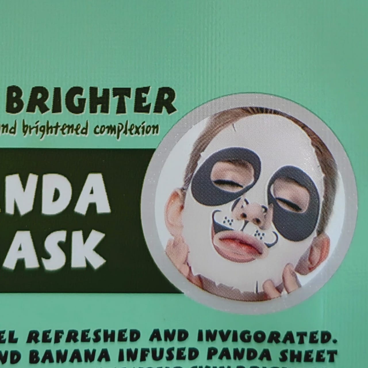 Panda Print Sheet Face Mask