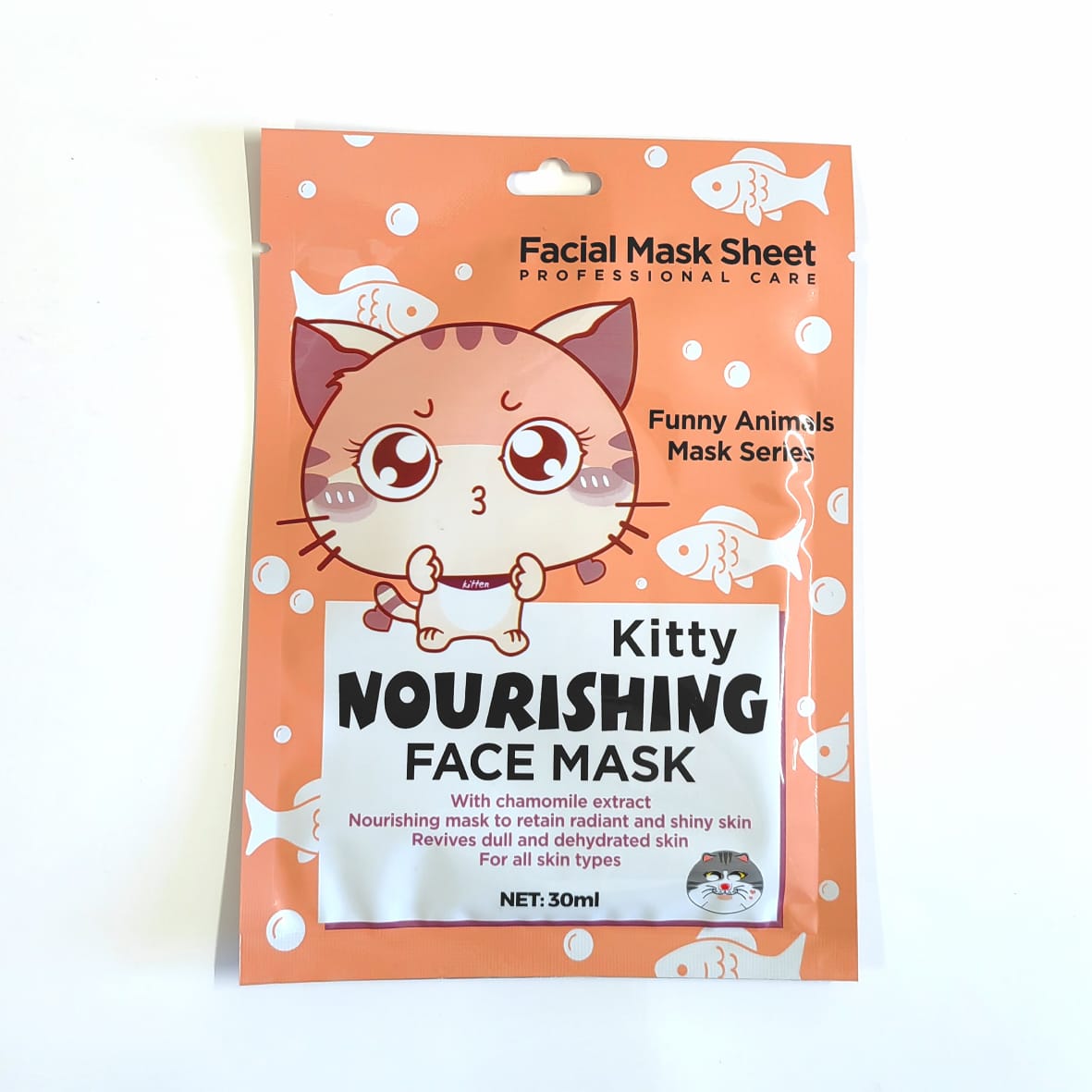 Kitty Print Sheet Face Mask