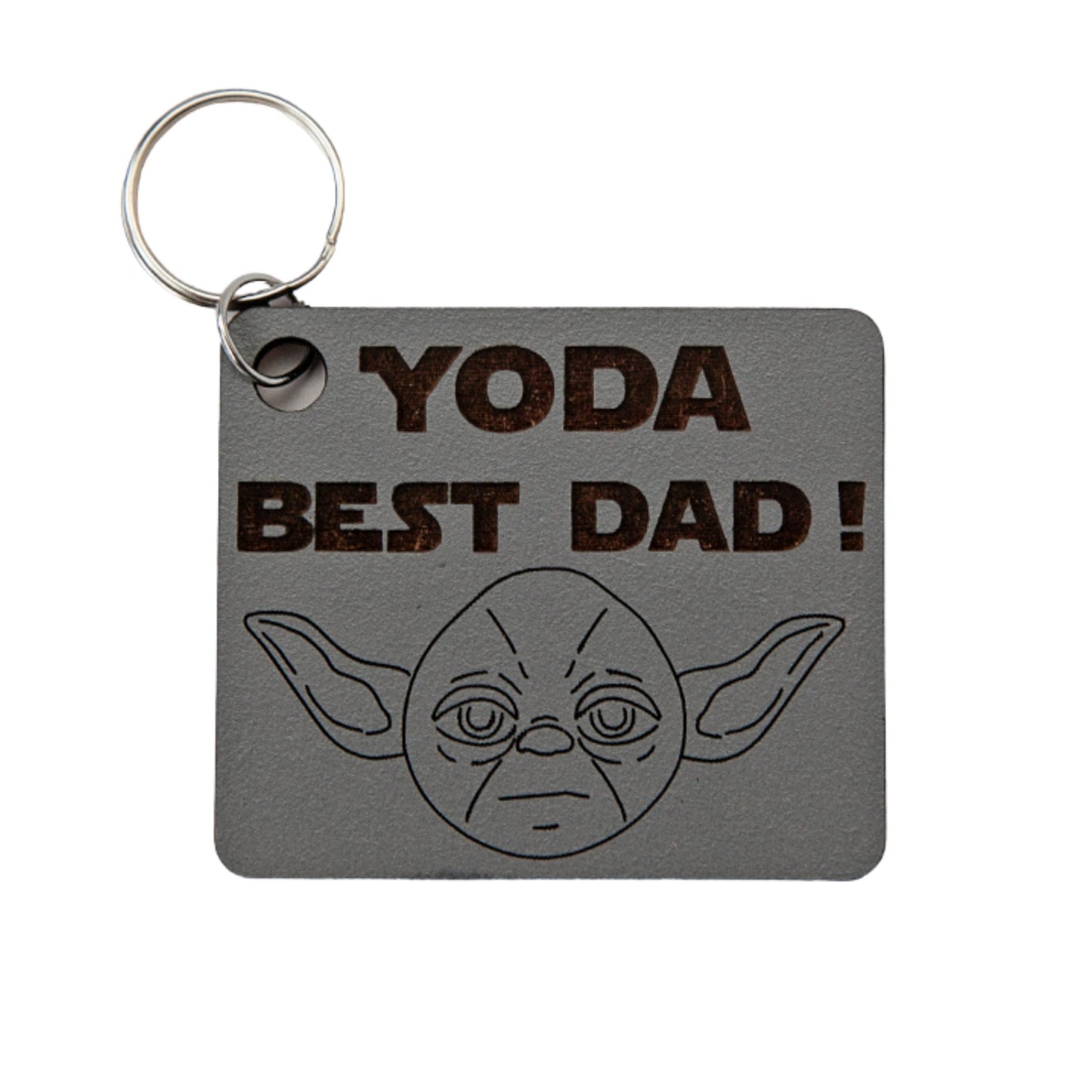 Yoda Best Dad! Wooden Keyring