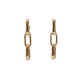 Gold-Plated Sterling Silver Paperclip Earrings